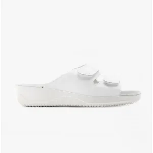 1940 Ladies Leather Mule Sandals White
