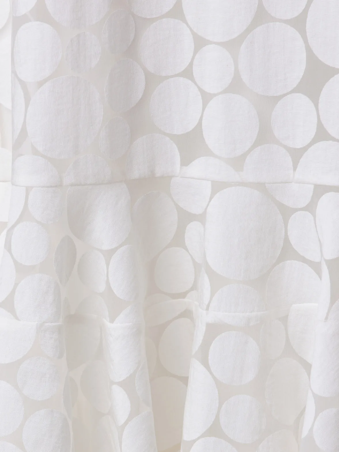 A-line dress in Viscose Dot Organza