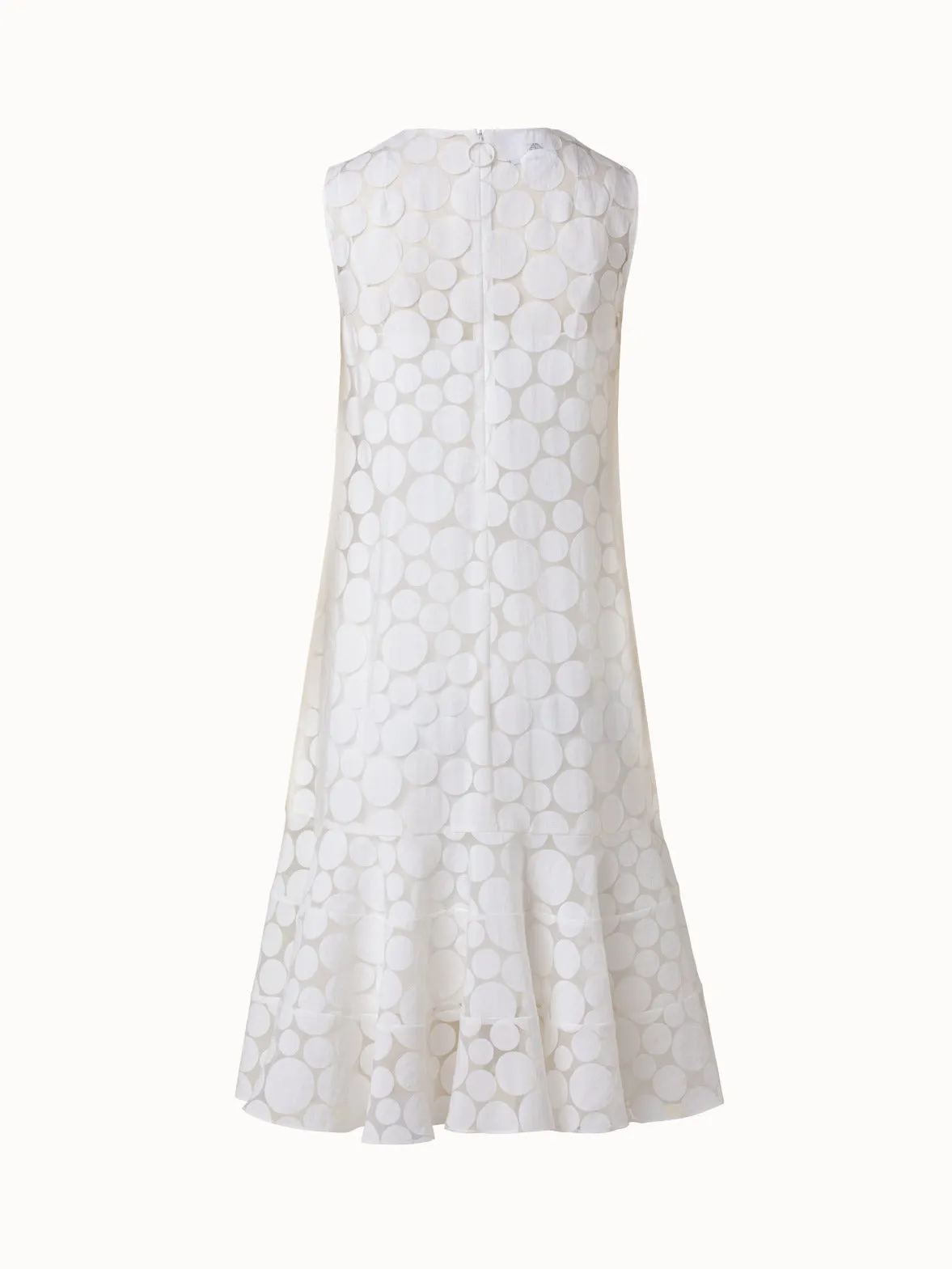 A-line dress in Viscose Dot Organza