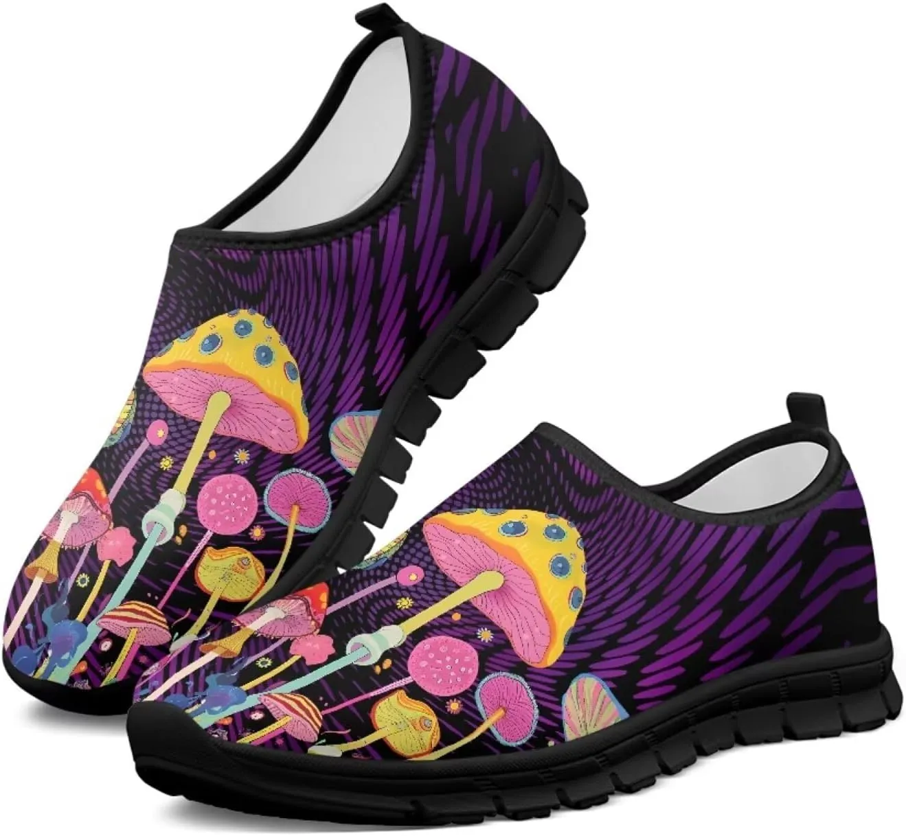 Aesthetic Plant Botanical Loafer Womens Slip On Shoes Non Slip Breathable Tennis Shoes Travel Work Shoes