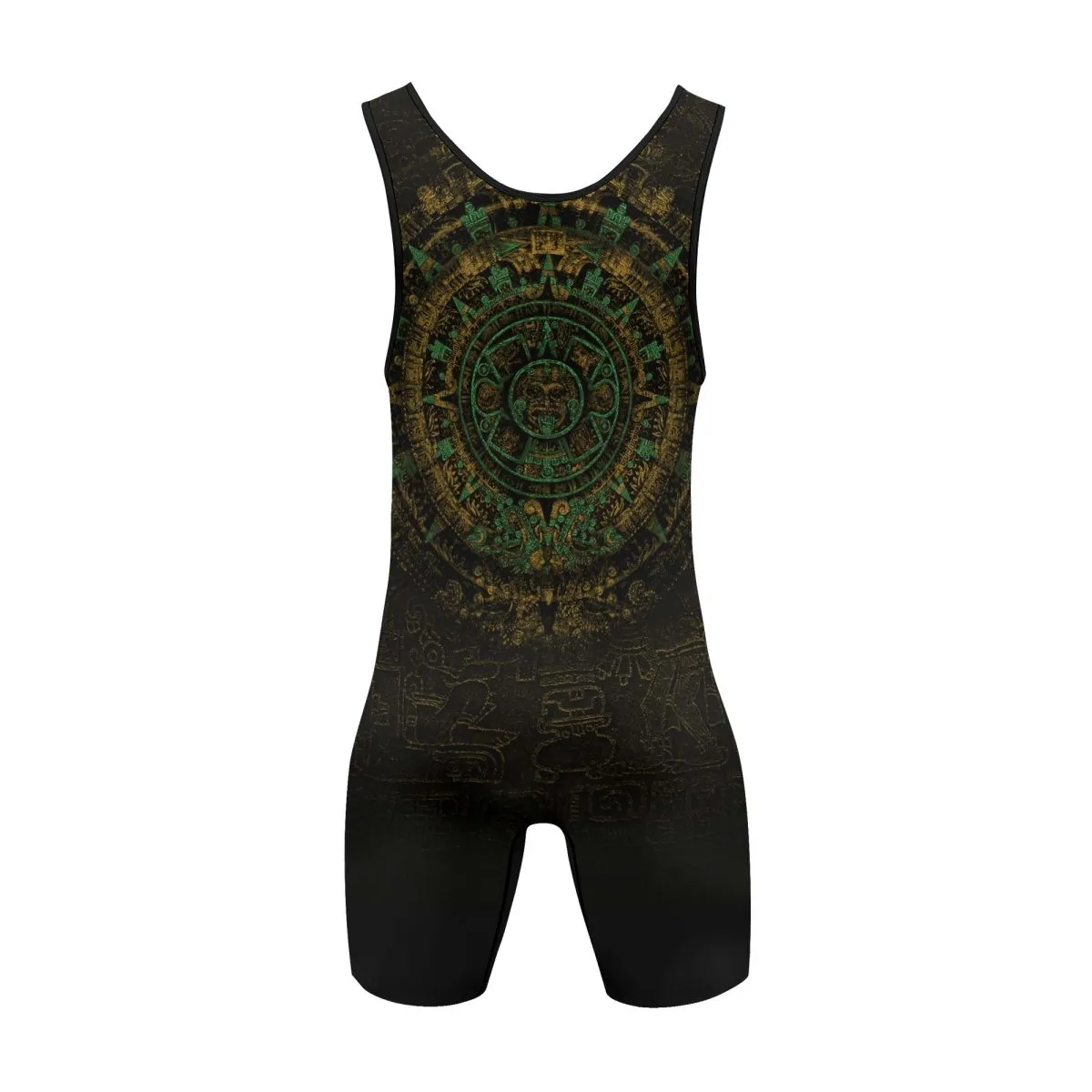 Aztec Jungle Warrior Mask Wrestling Singlets