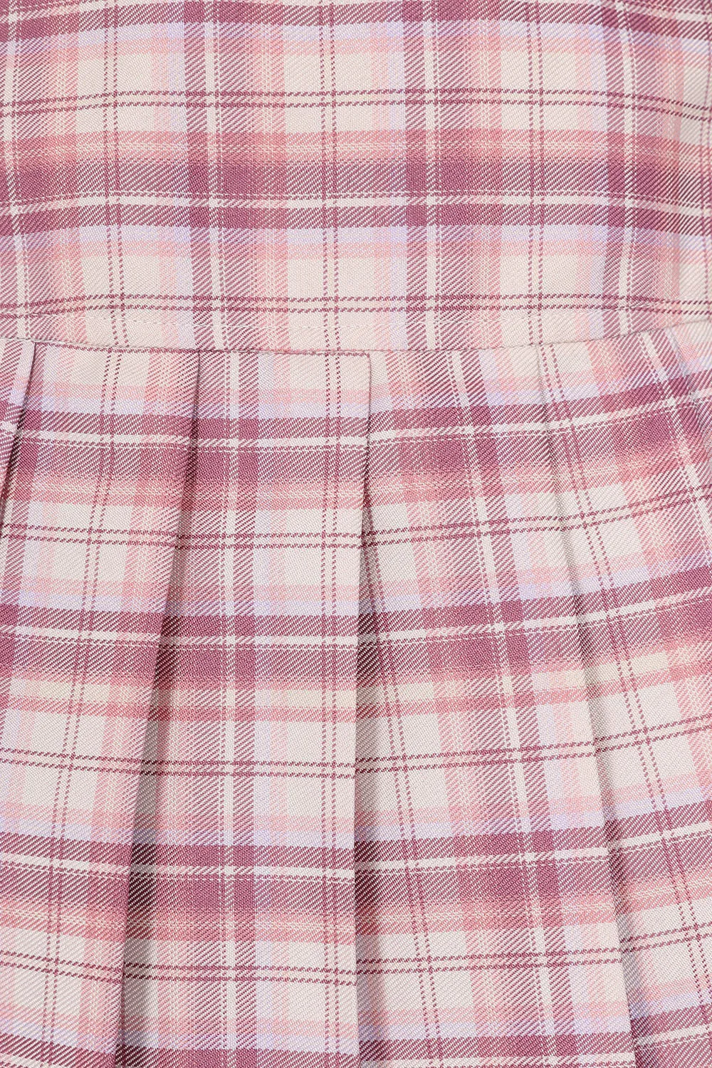 Banned Apparel Pink and White Flared Mini Skirt