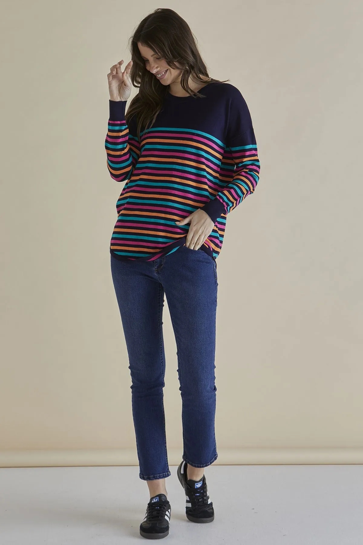 Betty Basics Sophie Knit Jumper Rainbow