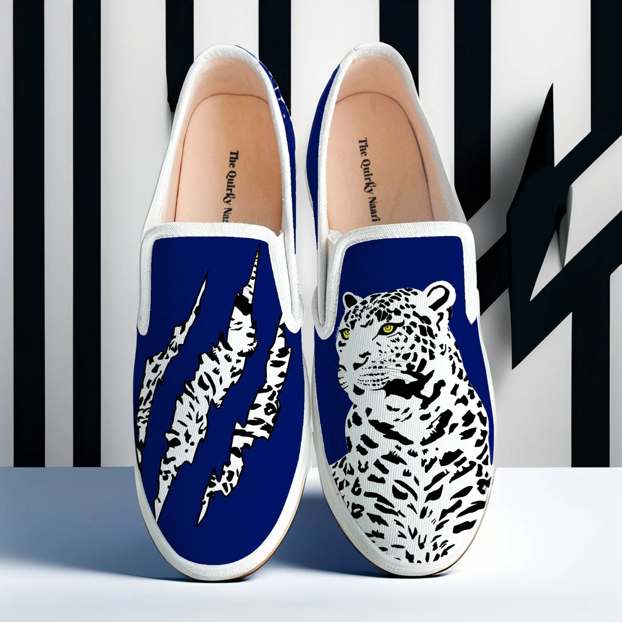 Bleached Tiger Slipons