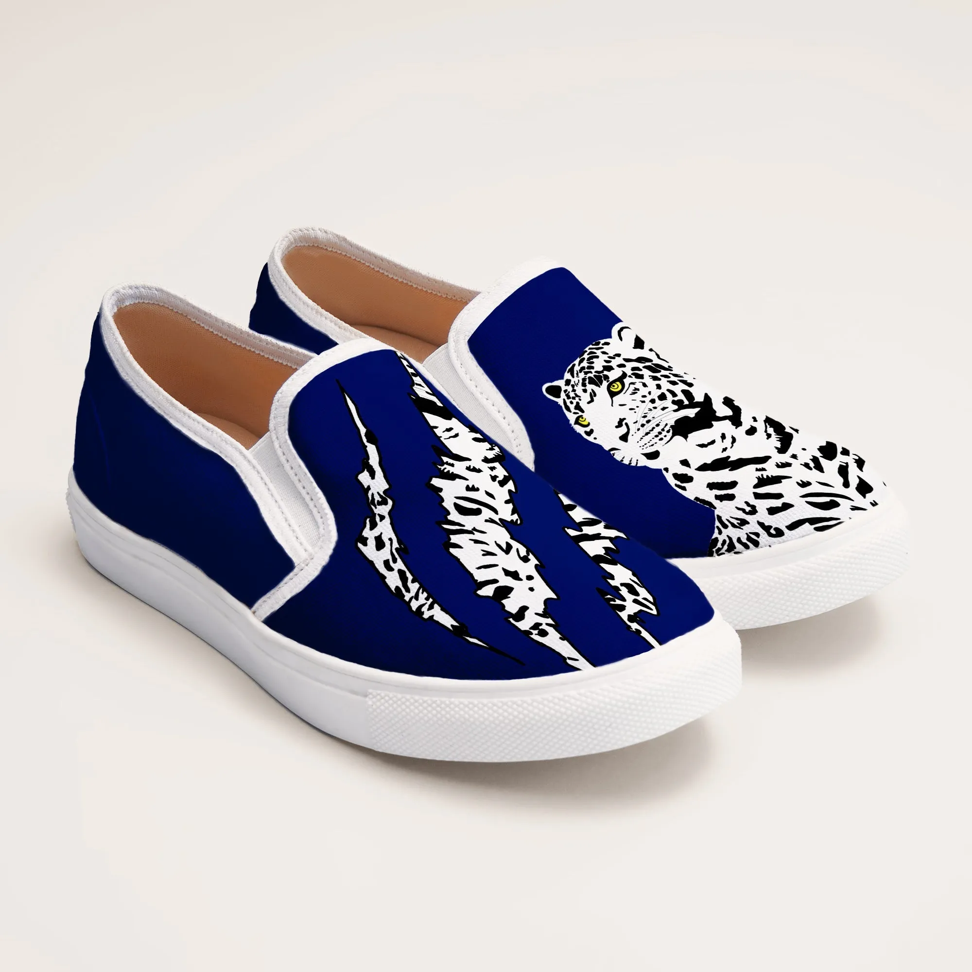Bleached Tiger Slipons