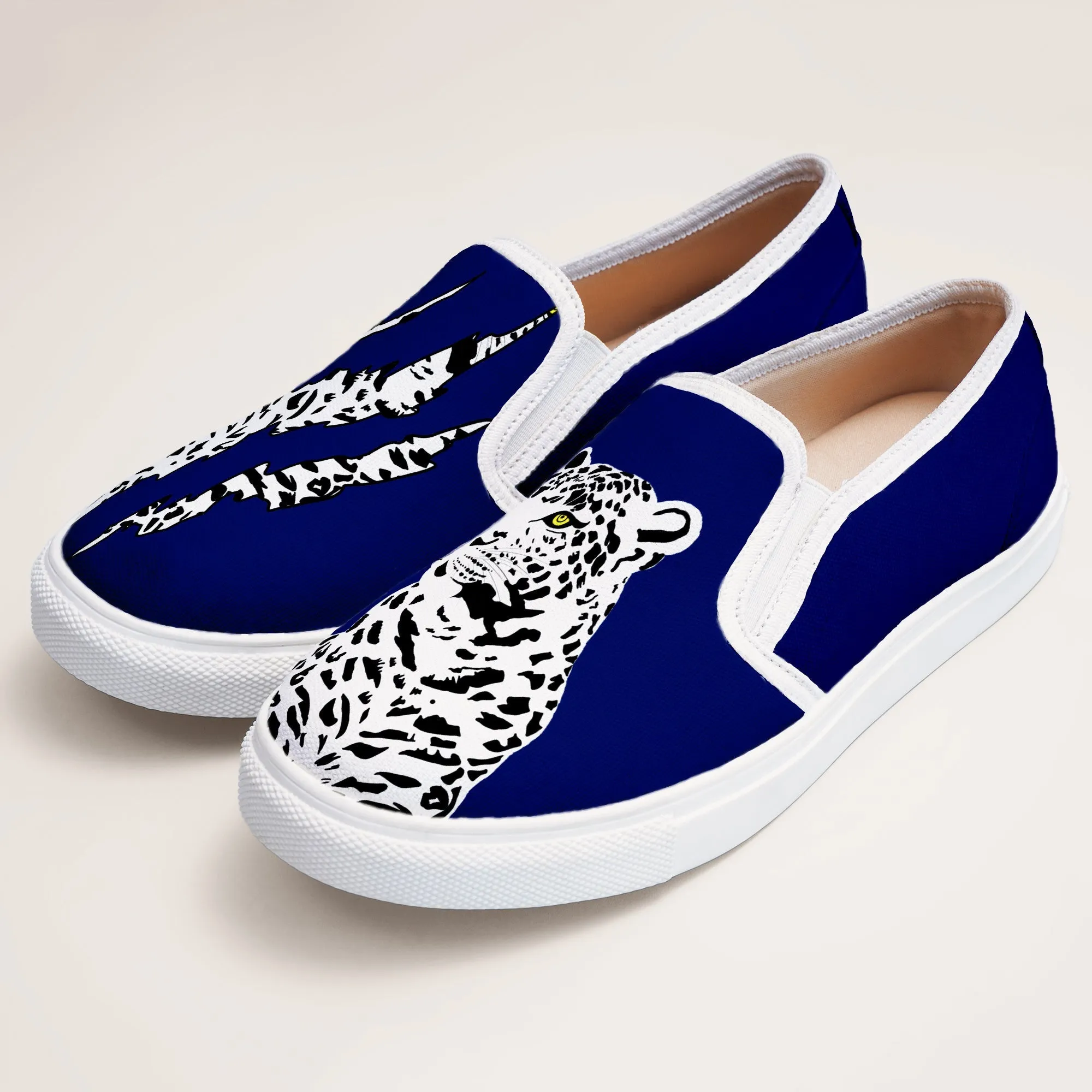 Bleached Tiger Slipons