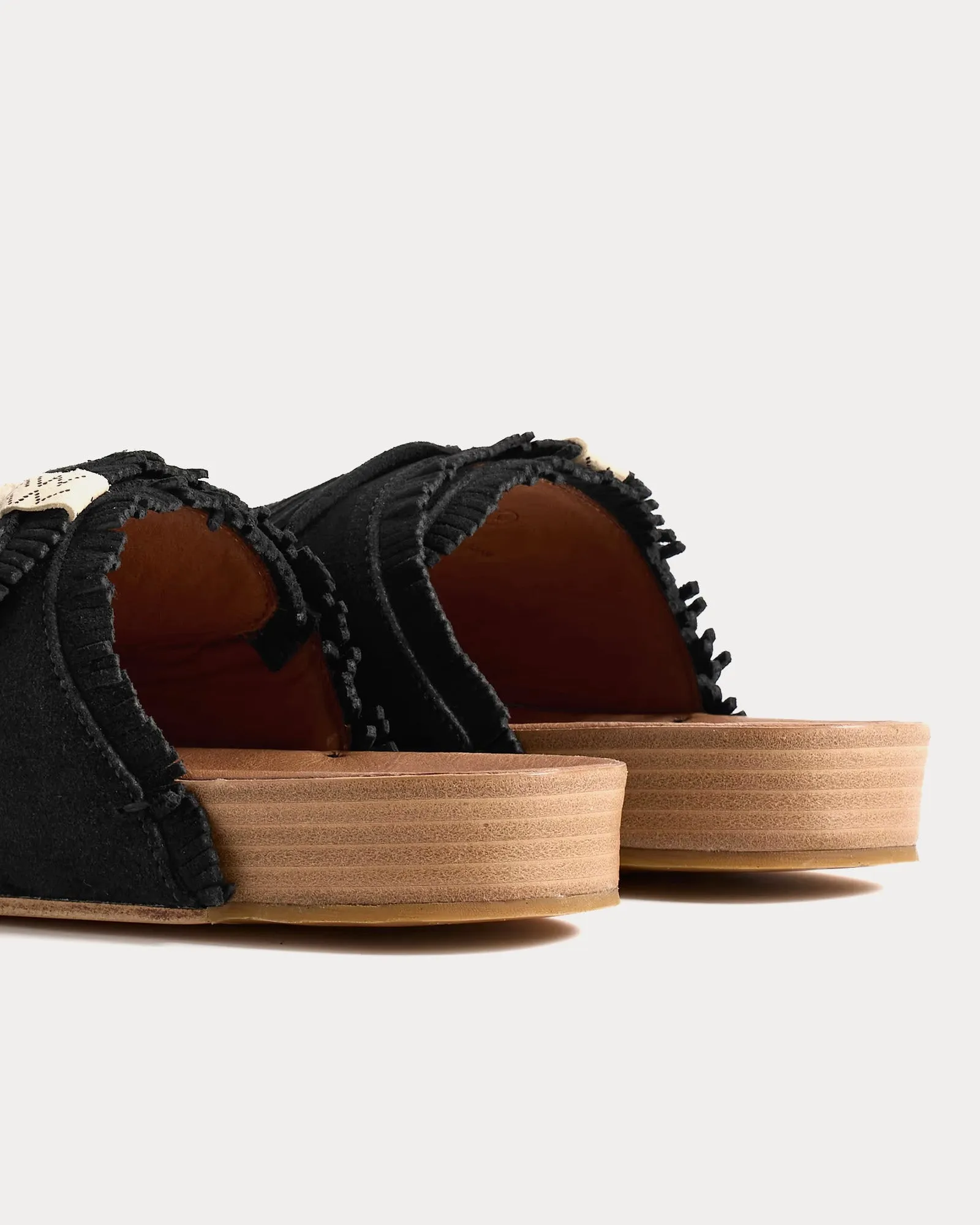 Christo Shaman-Folk Black Sandals