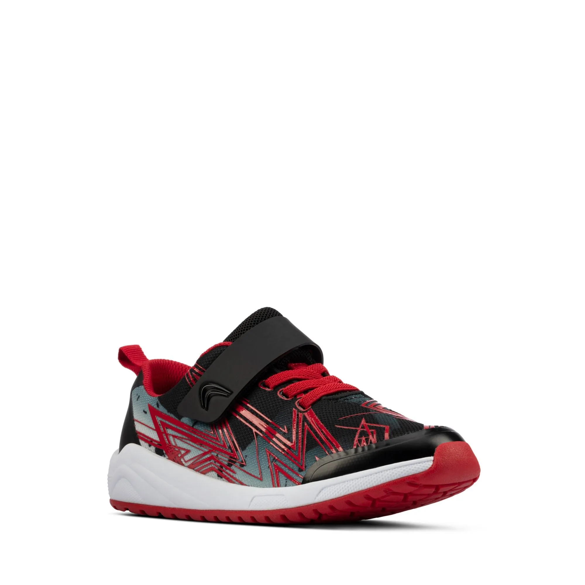 Clarks Boys Aeon Pace Black Combi Trainers- 26161130