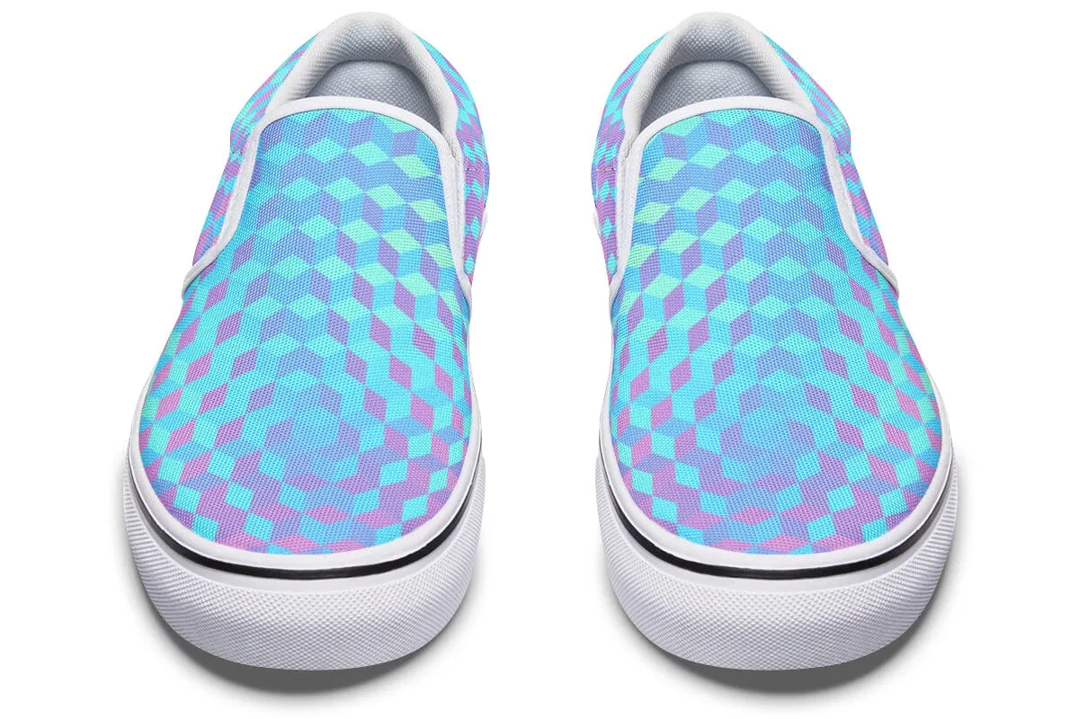 Colorful 3 D Slip on Shoes