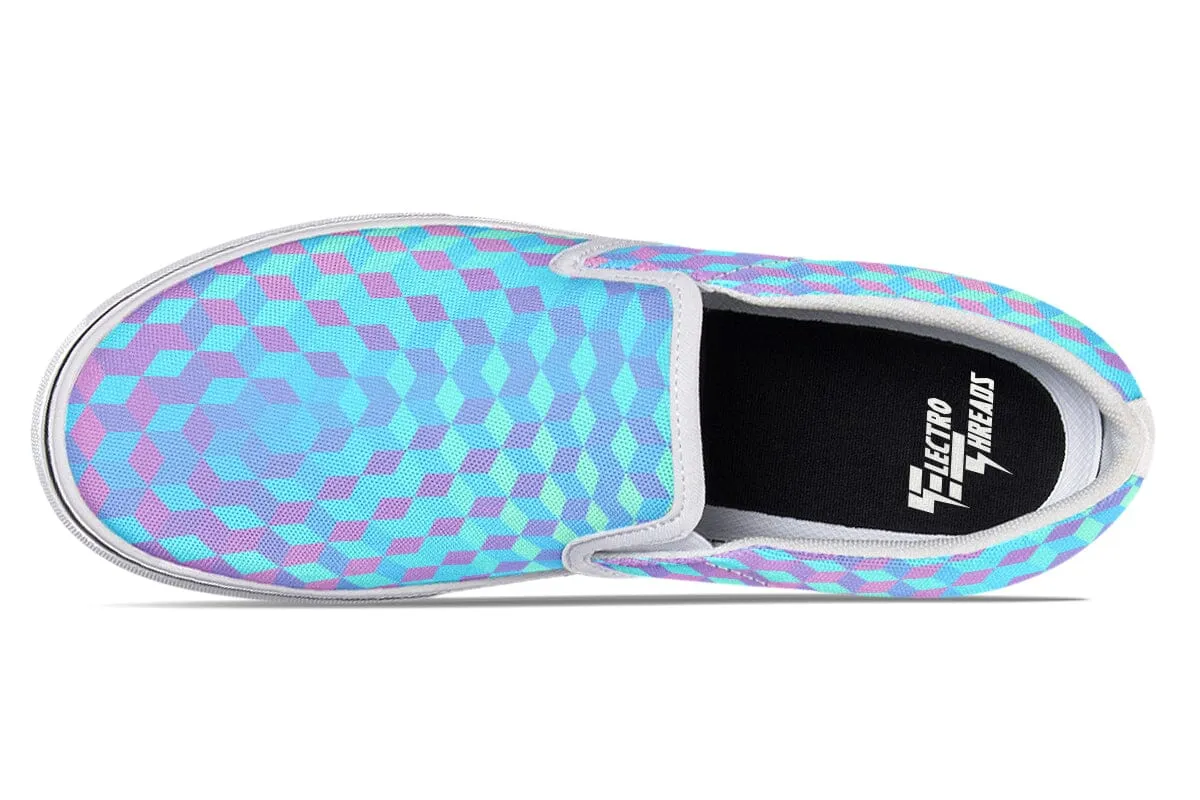 Colorful 3 D Slip on Shoes