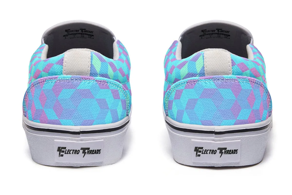 Colorful 3 D Slip on Shoes