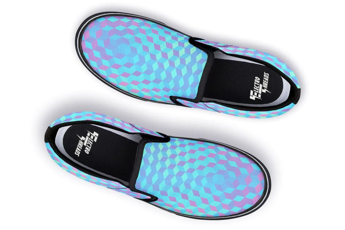 Colorful 3 D Slip on Shoes
