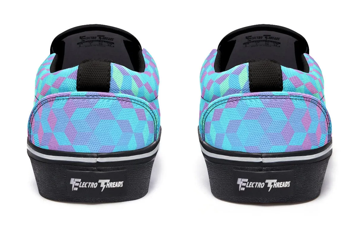 Colorful 3 D Slip on Shoes