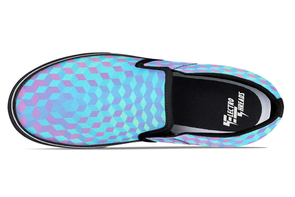 Colorful 3 D Slip on Shoes