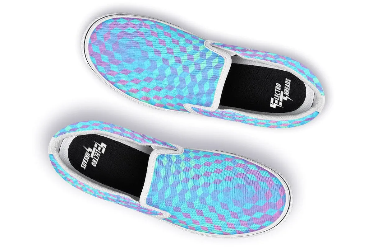 Colorful 3 D Slip on Shoes