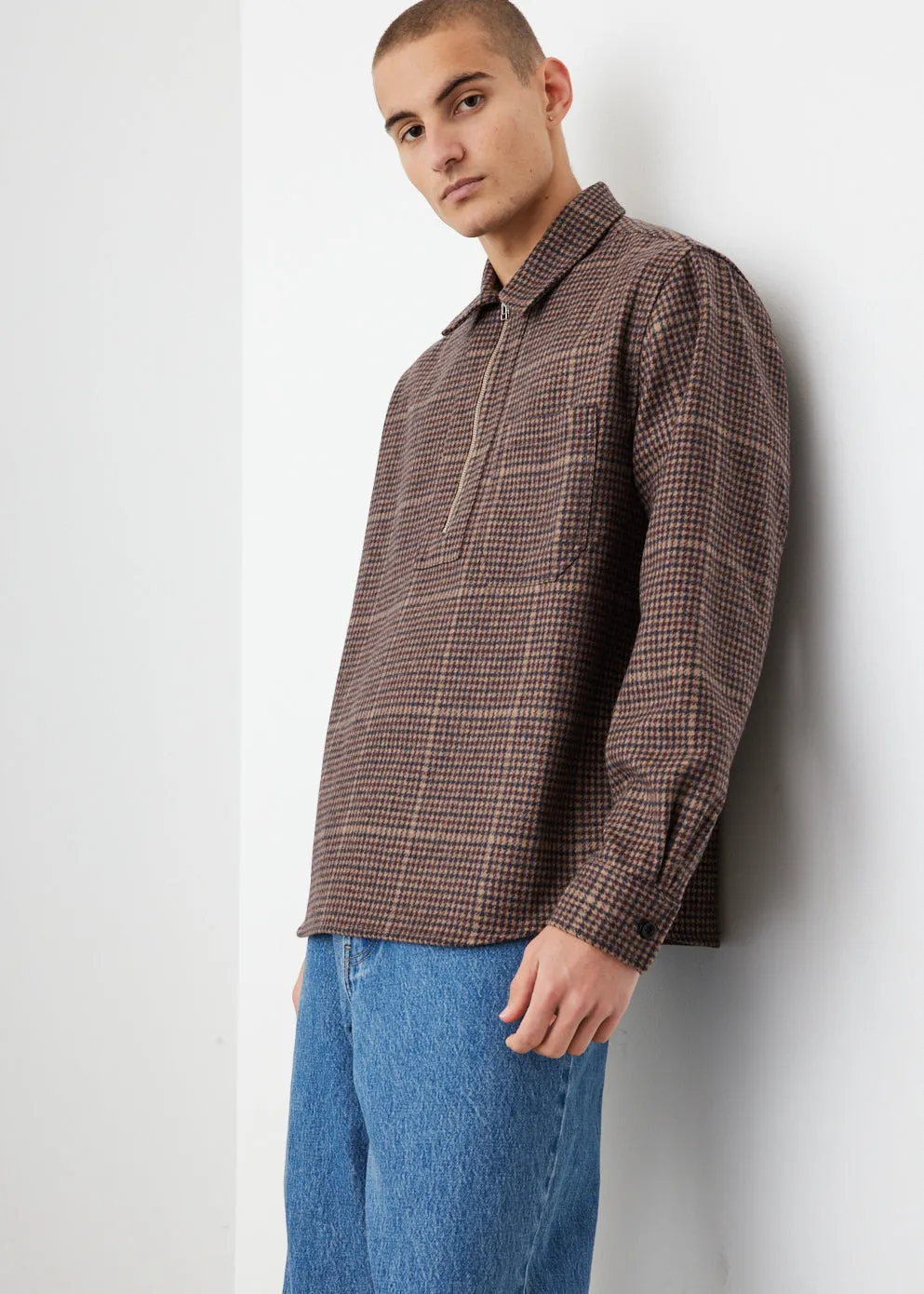 Elof Wool Pullover Shirt