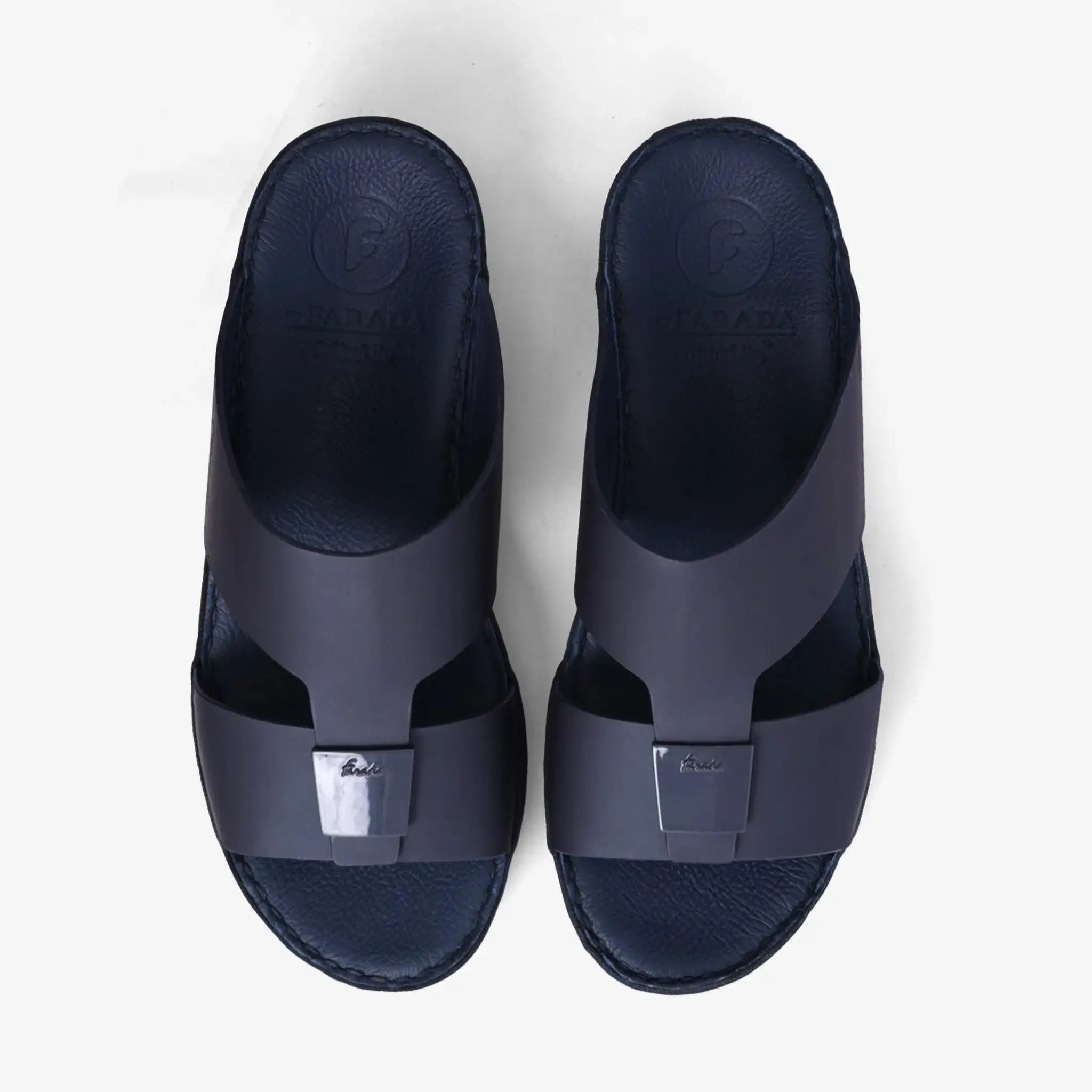 FARADA CLASSIC MATTE MODERN LEATHER MEN SANDALS NAVY
