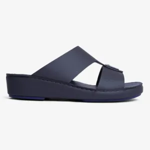 FARADA CLASSIC MATTE MODERN LEATHER MEN SANDALS NAVY