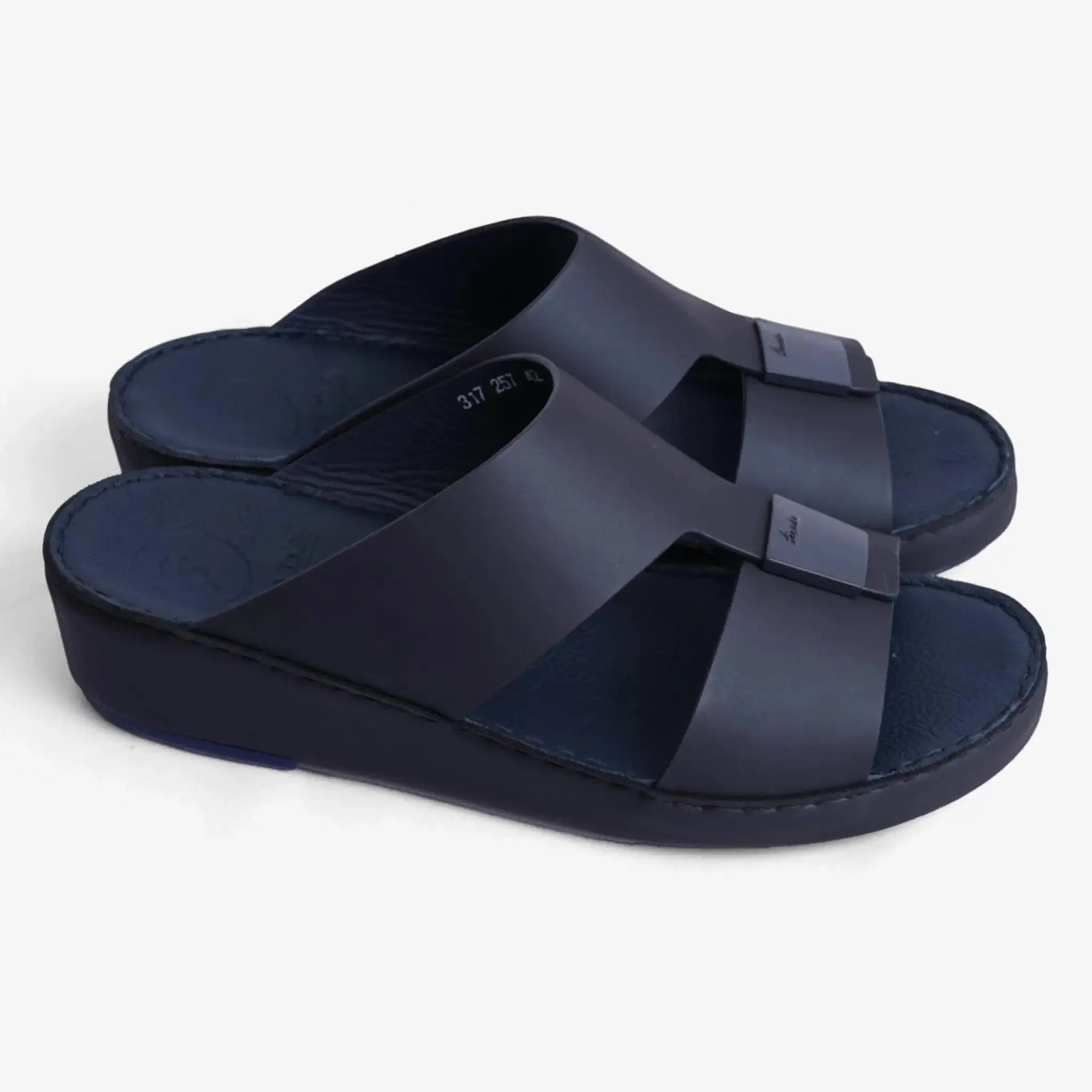 FARADA CLASSIC MATTE MODERN LEATHER MEN SANDALS NAVY