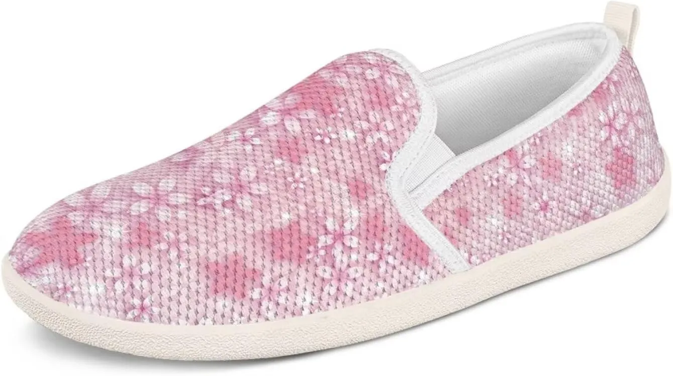 Fashion Wide Barefoot for Women Printing Shoes Lightweight Walking Casual Slip Ons Comfortable Art Painted Soft Shoes US Size 6-11