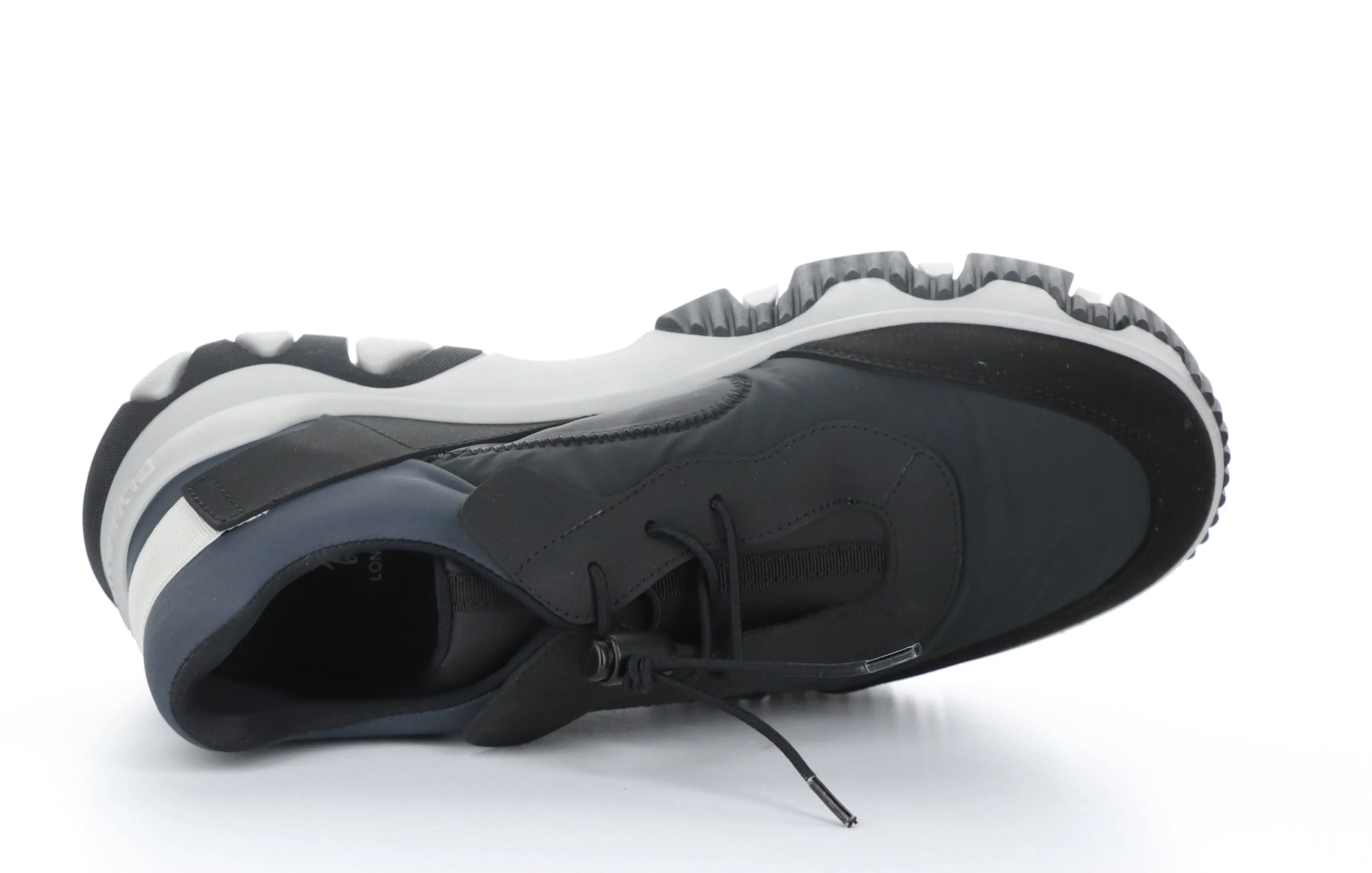 FEON749FLY Multi Black Elasticated Trainers|FEON749FLY Baskets avec Empi��cements ��lastiqu��s in Noir