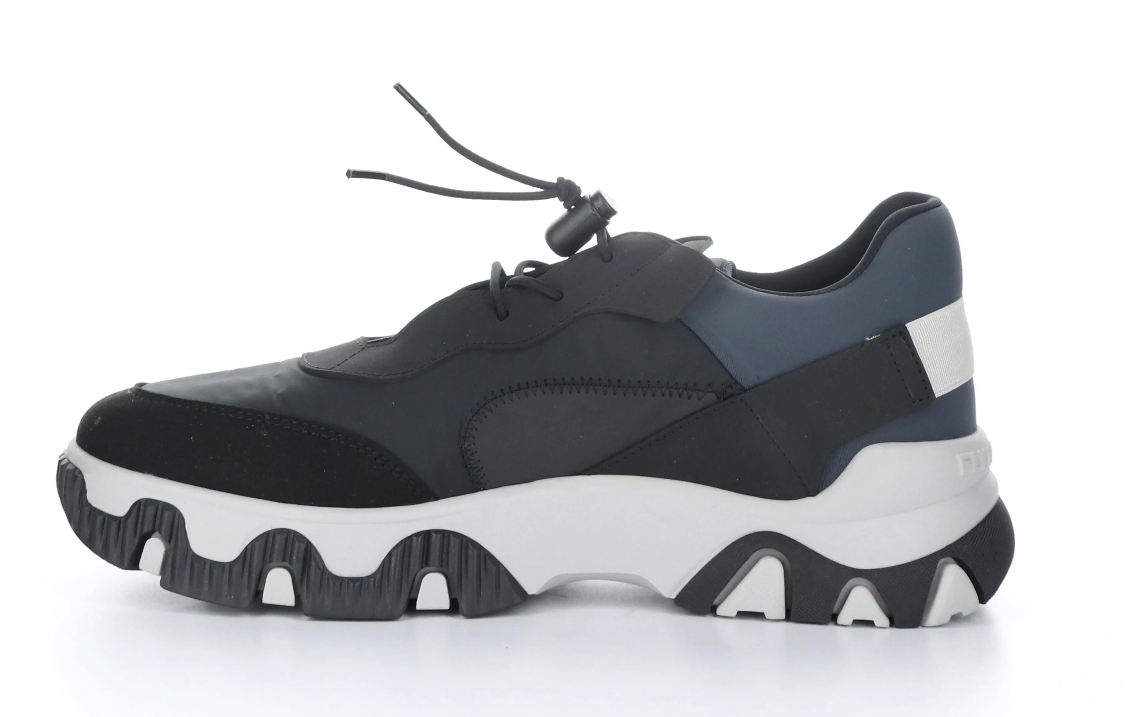FEON749FLY Multi Black Elasticated Trainers|FEON749FLY Baskets avec Empi��cements ��lastiqu��s in Noir