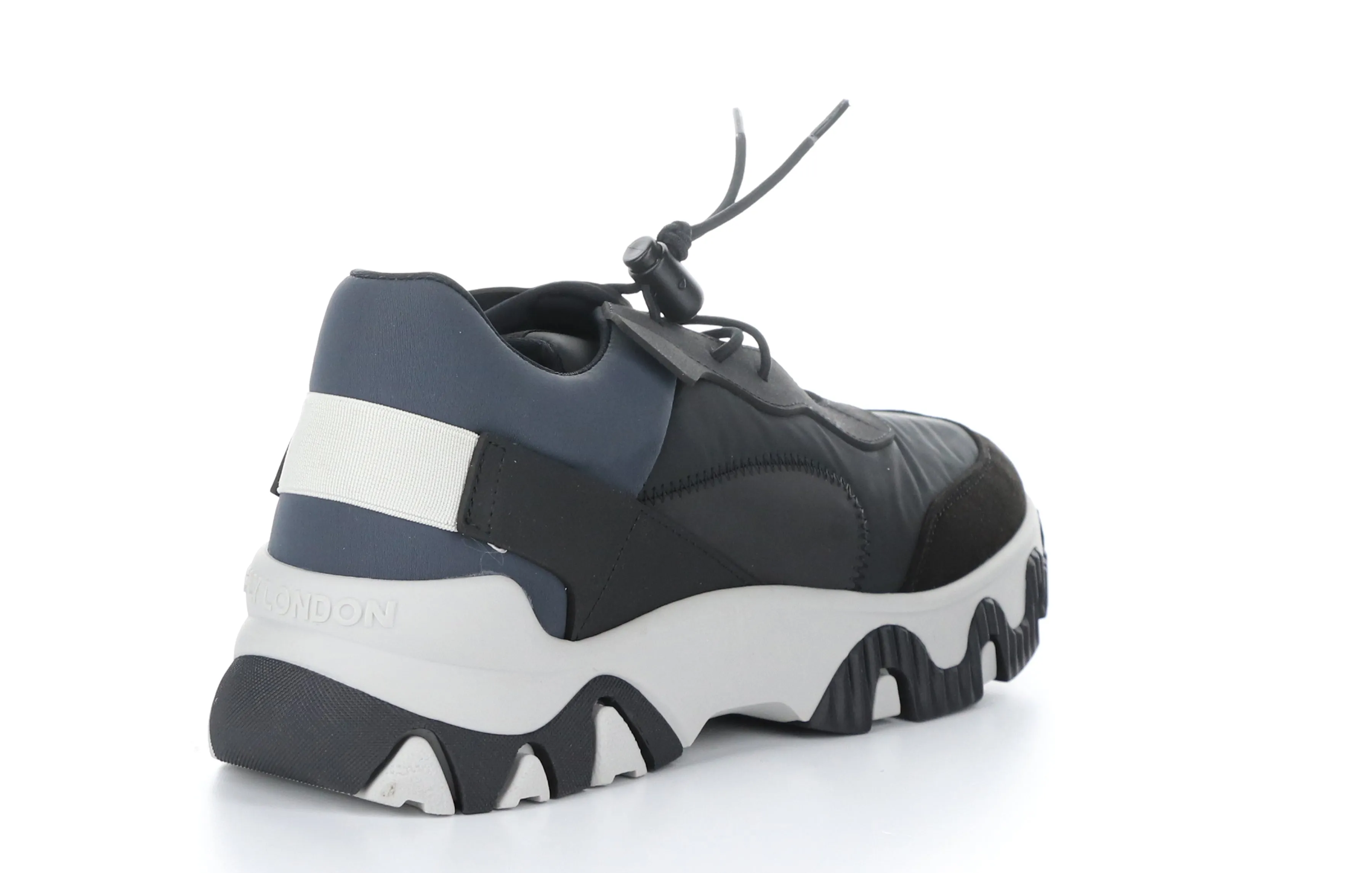 FEON749FLY Multi Black Elasticated Trainers|FEON749FLY Baskets avec Empi��cements ��lastiqu��s in Noir