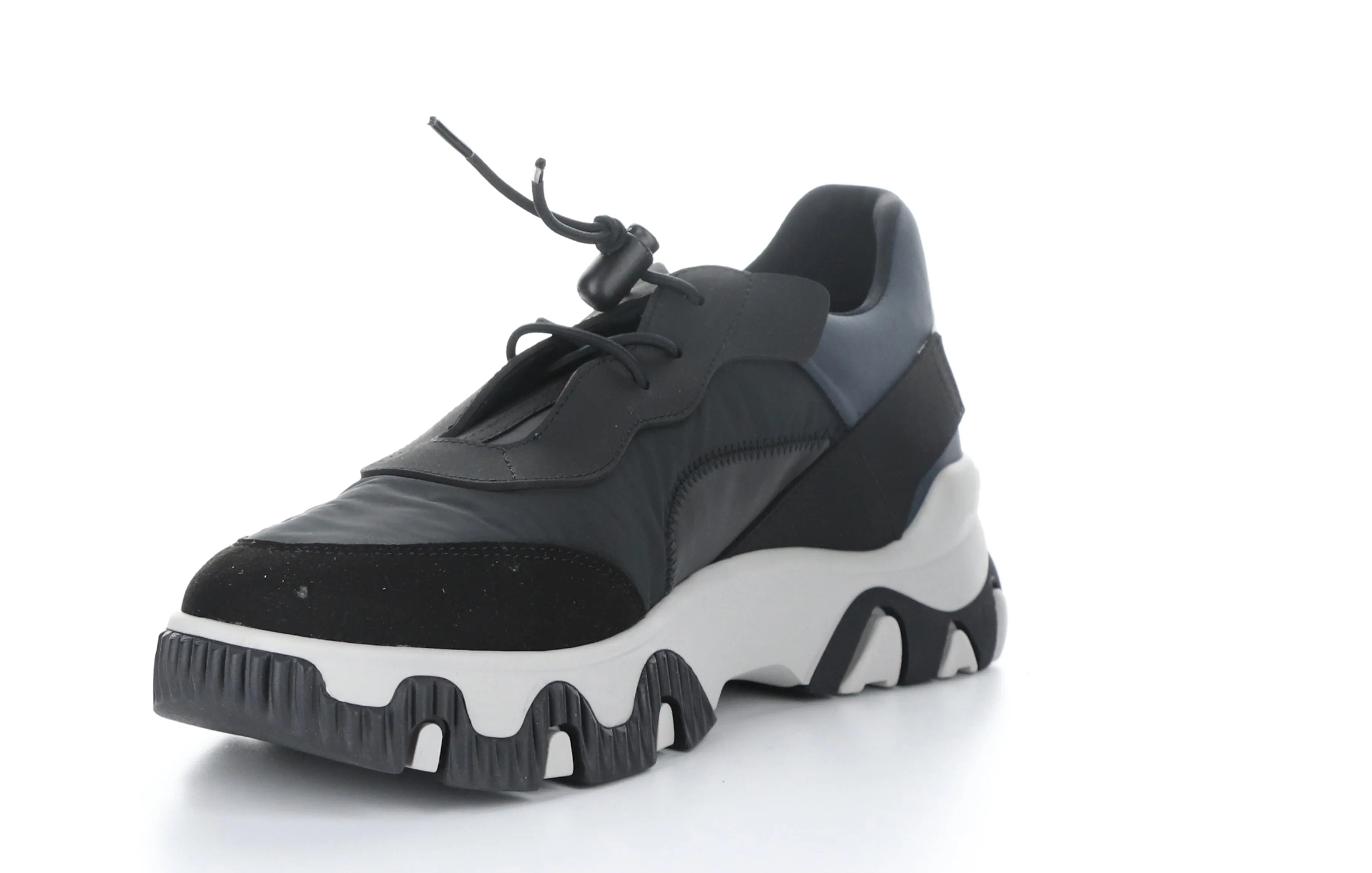 FEON749FLY Multi Black Elasticated Trainers|FEON749FLY Baskets avec Empi��cements ��lastiqu��s in Noir