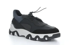 FEON749FLY Multi Black Elasticated Trainers|FEON749FLY Baskets avec Empi��cements ��lastiqu��s in Noir