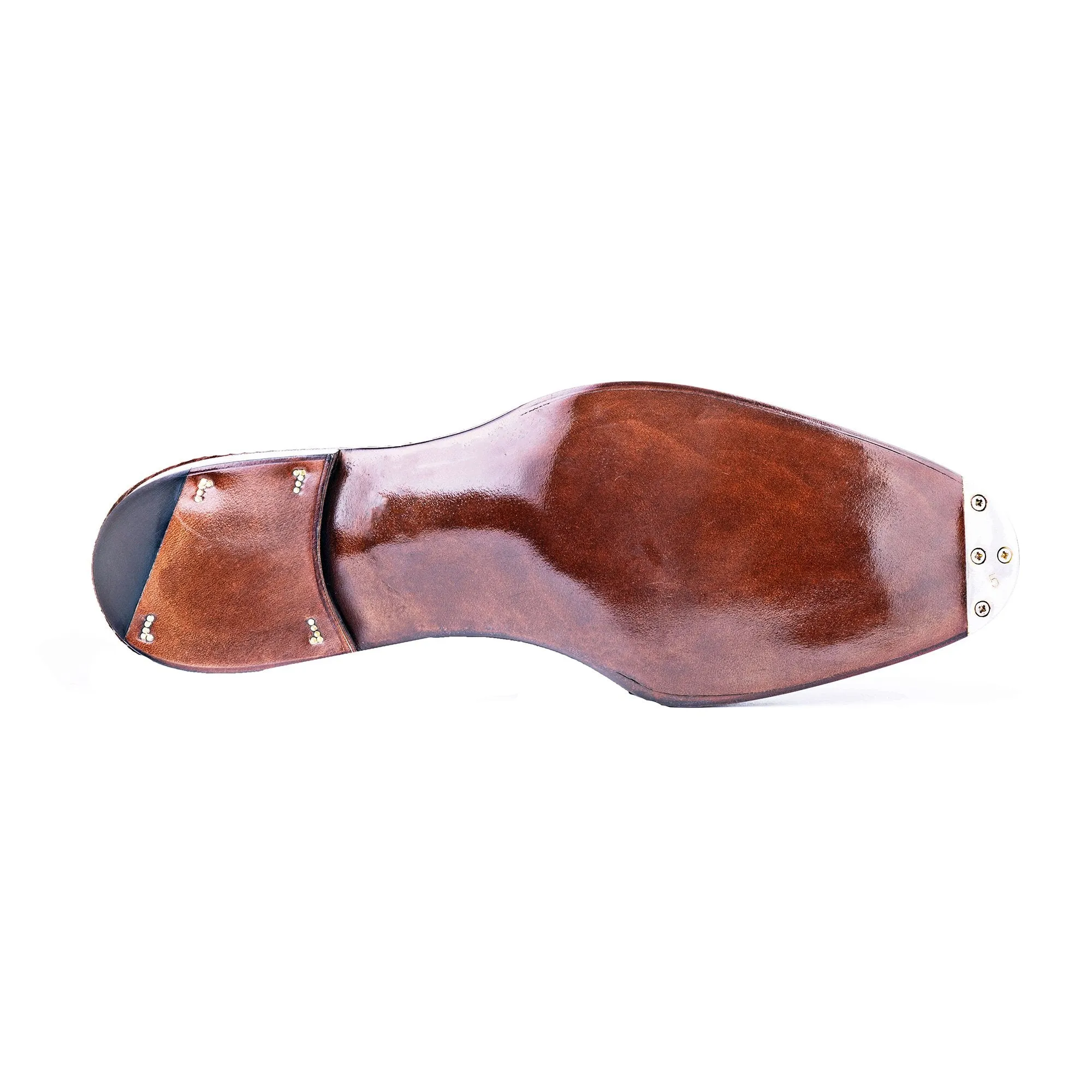 Flat Feet Shoes - Goodyear Welted Lamego Black Leather Croc Print Oxford With Violin Leather Sole with Arch Support