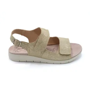 Fleet & Foster Begonia - Ladies Wide Fit Summer Sandal - 2V (2E-4E) Fitting - Taupe