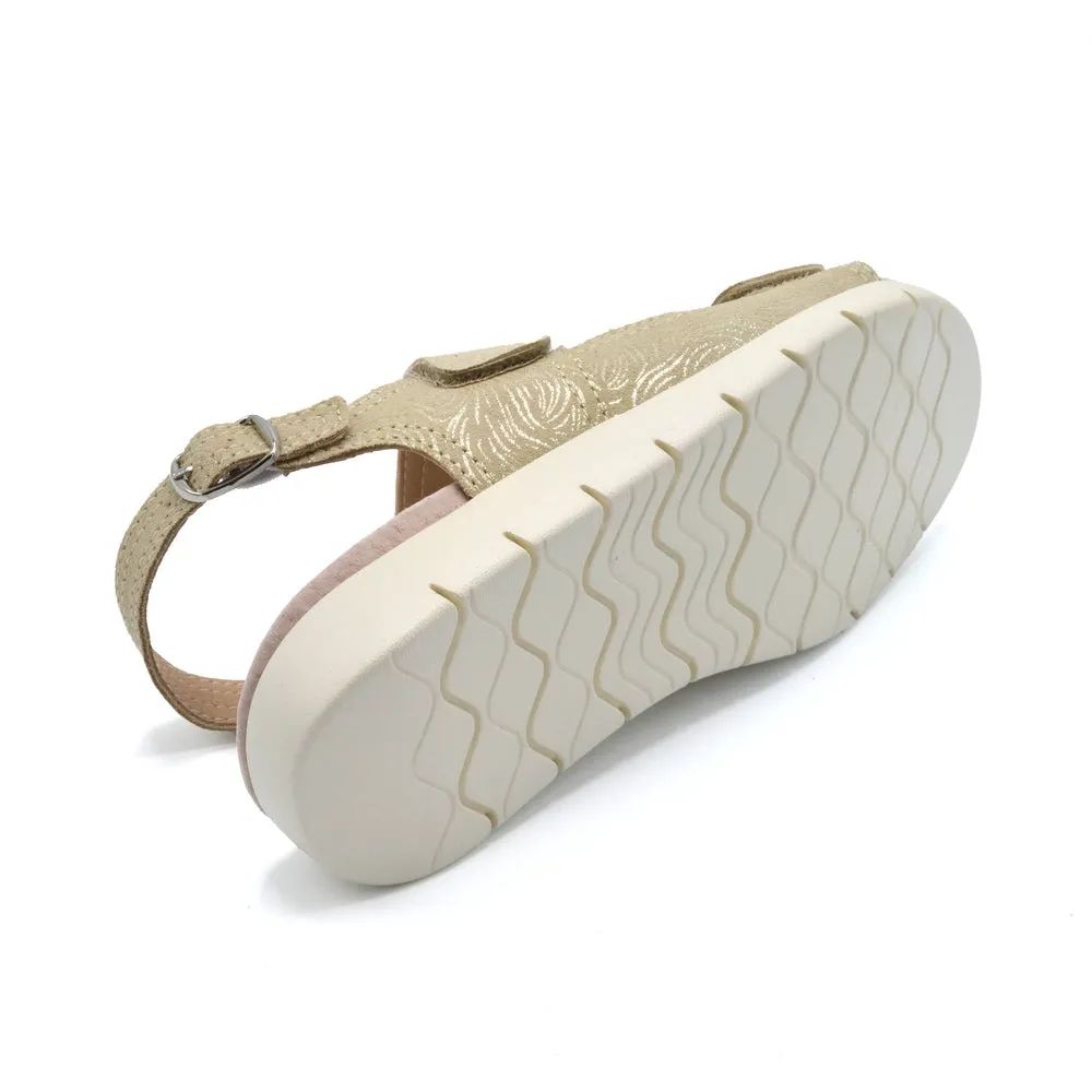 Fleet & Foster Begonia - Ladies Wide Fit Summer Sandal - 2V (2E-4E) Fitting - Taupe
