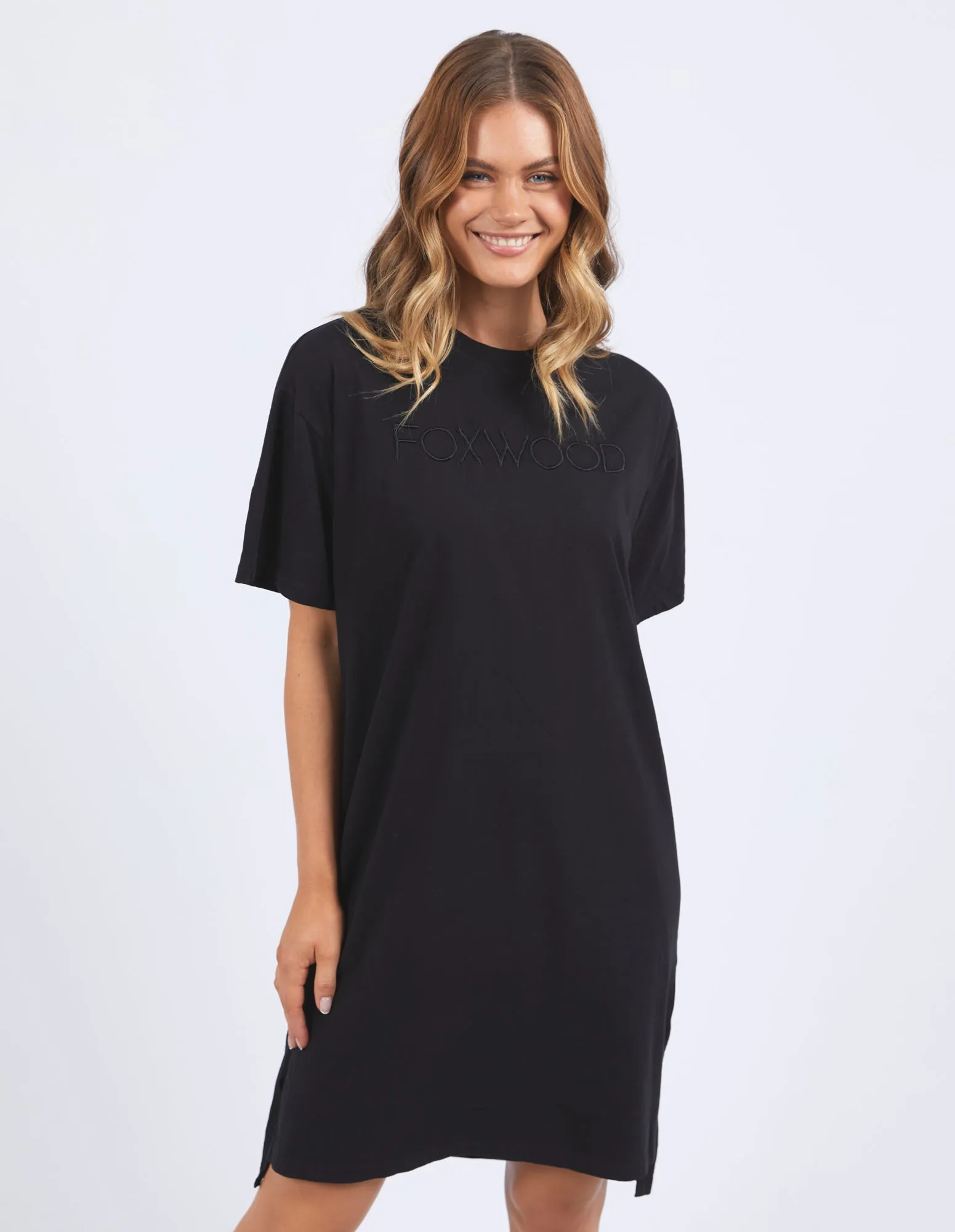 Foxwood Simplified Tee Dress Washed Black