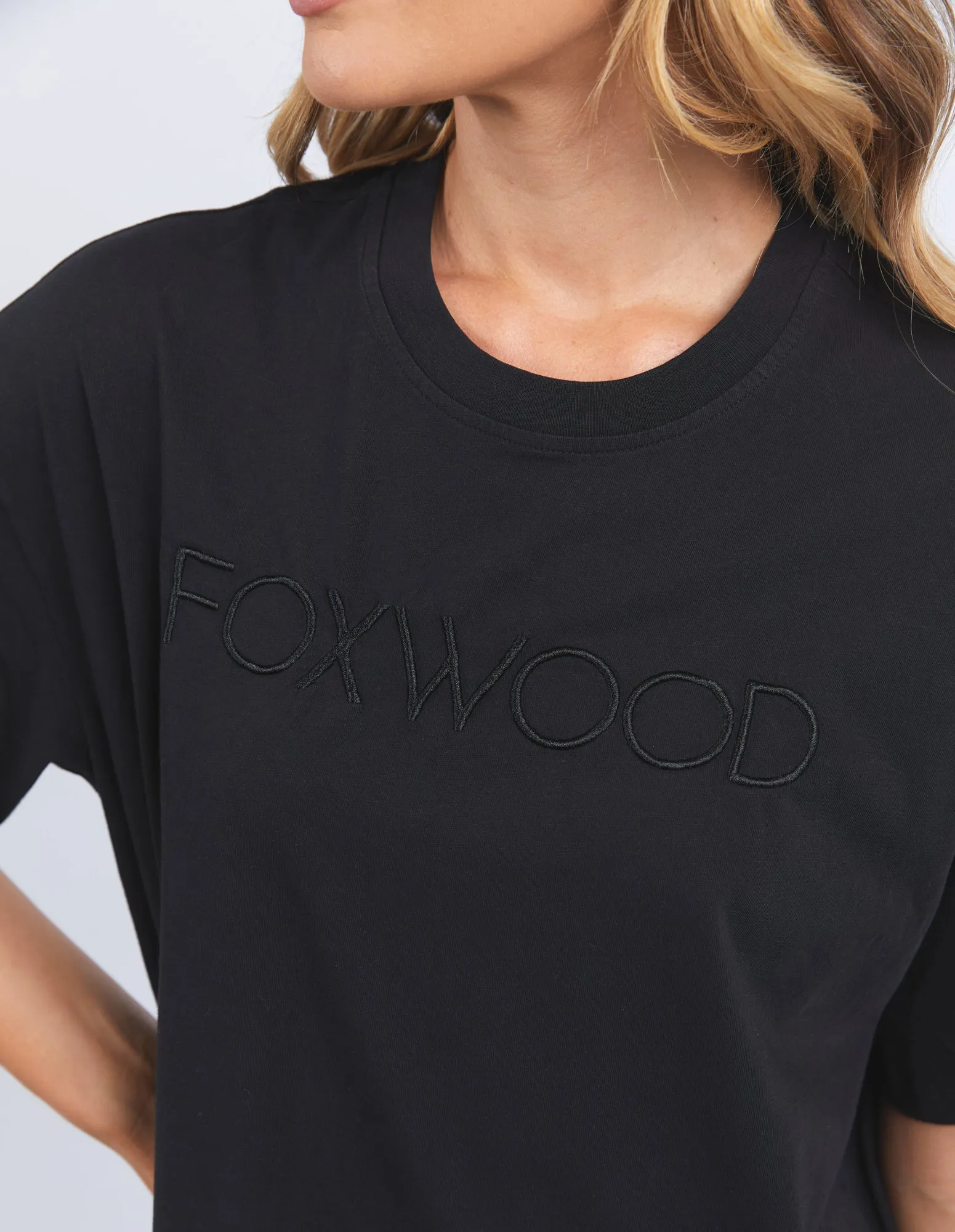 Foxwood Simplified Tee Dress Washed Black