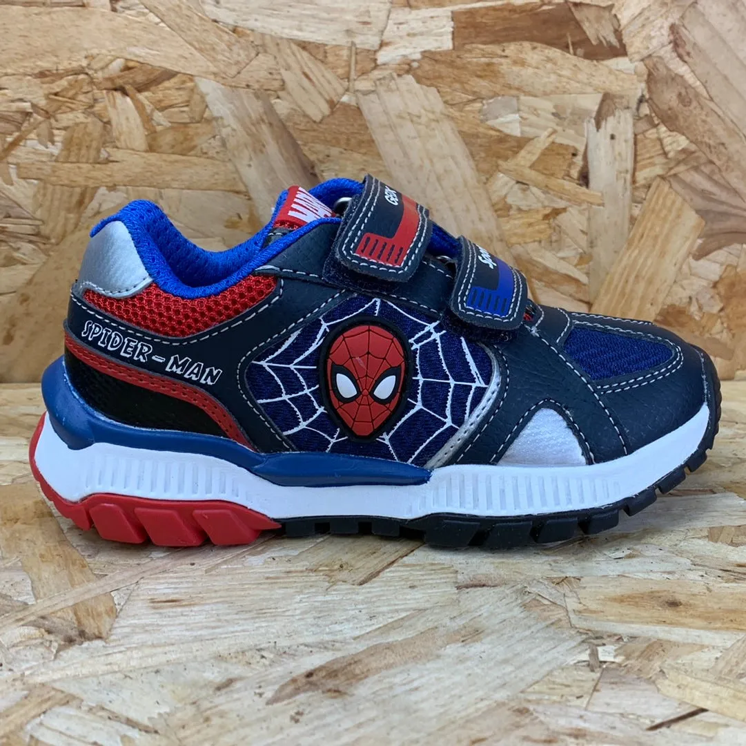 Geox Kids Marvel Spiderman Trainers - Blue / Red