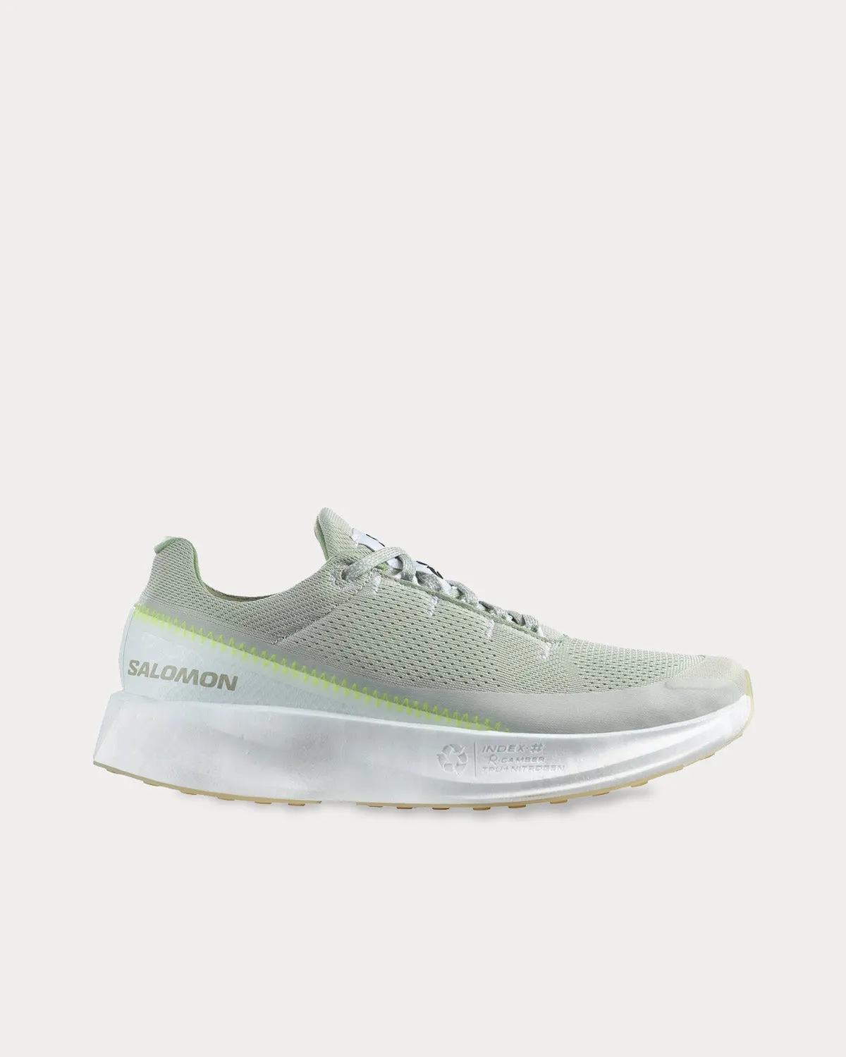 Index 02 White / Desert Sage / Safety Yellow Running Shoes
