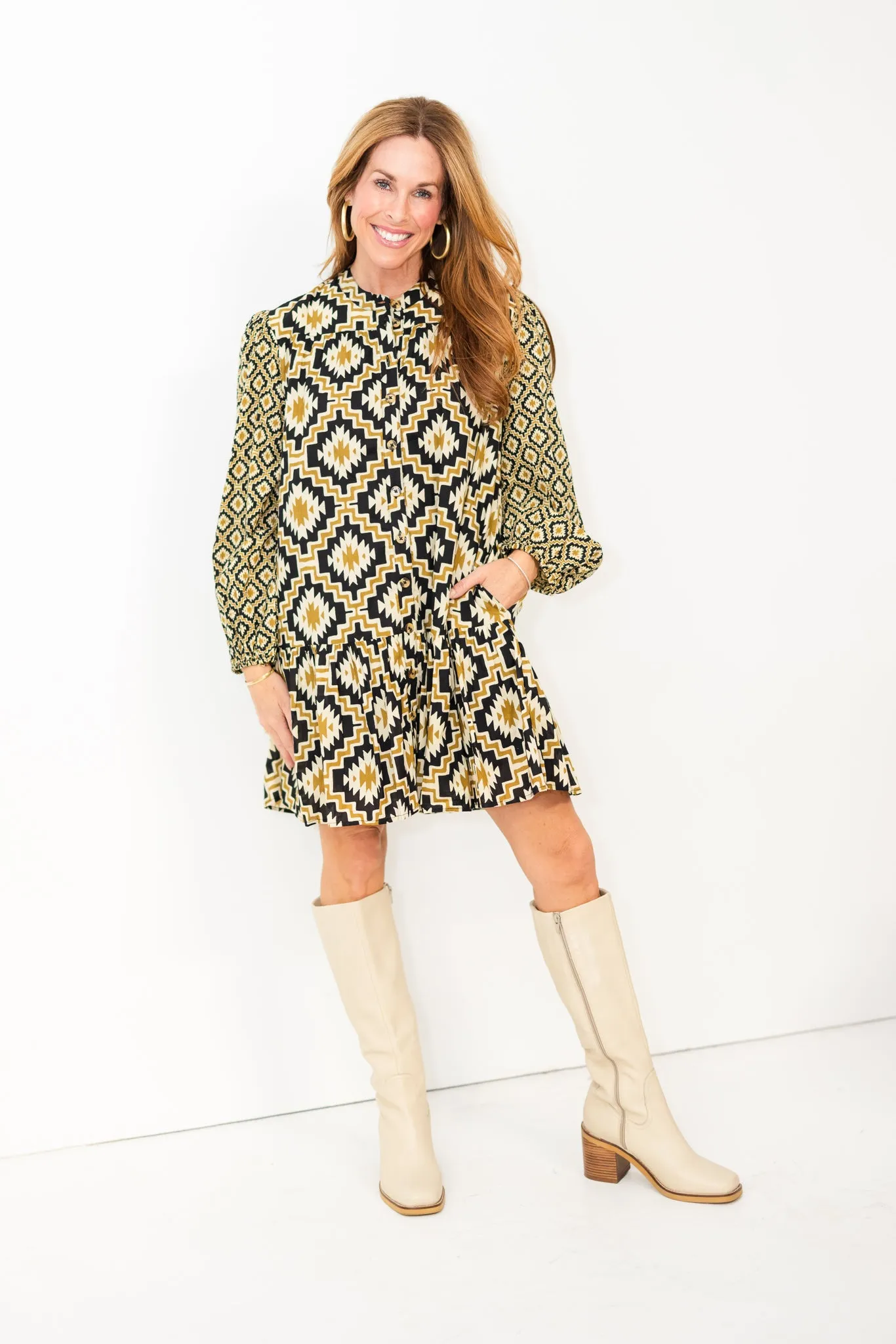 Jess Dress in Patch