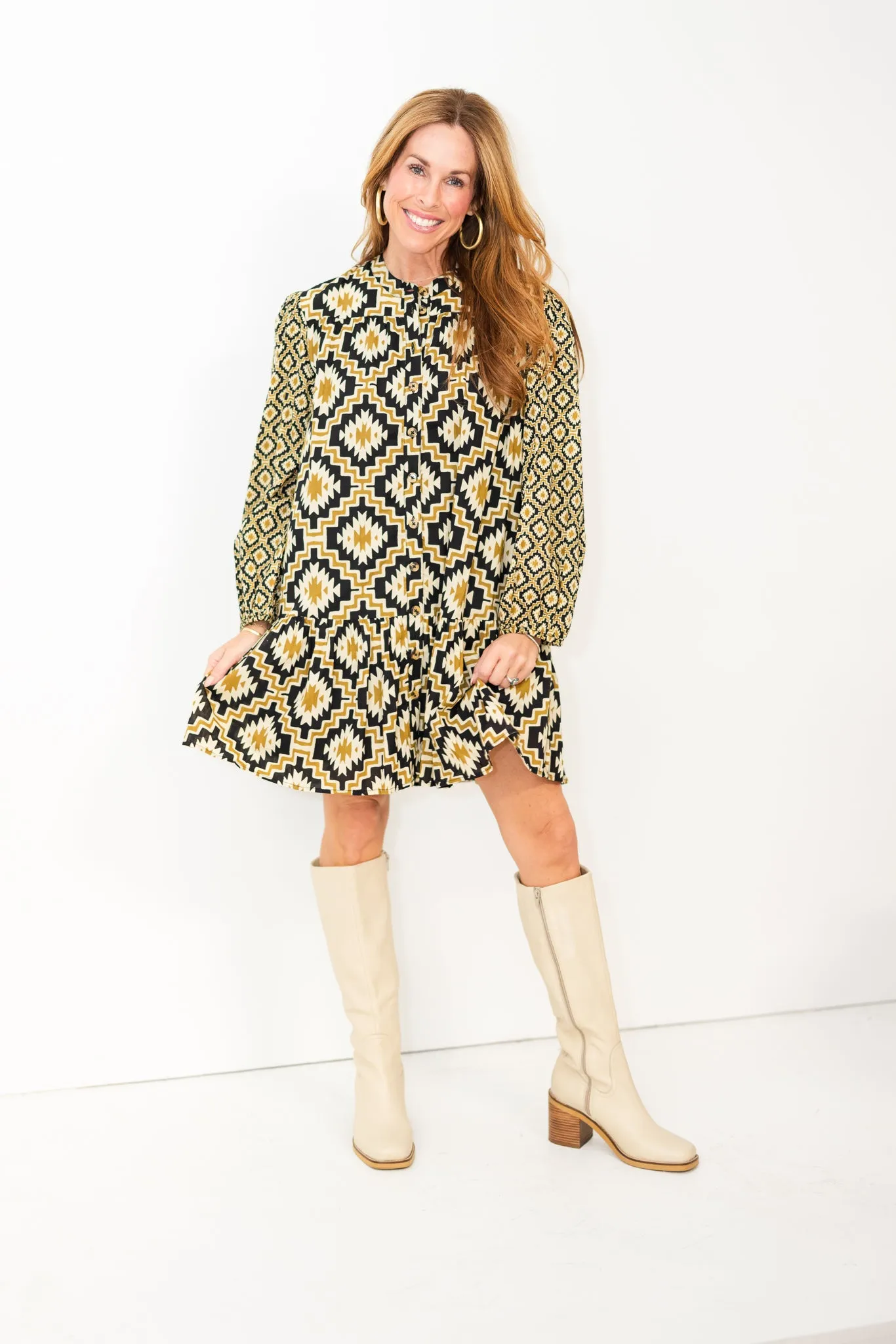 Jess Dress in Patch
