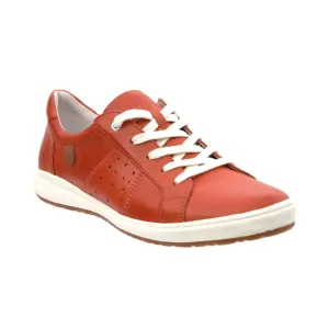 Josef Seibel Women's Caren 01 Casual Leather Trainers Lachs Orange