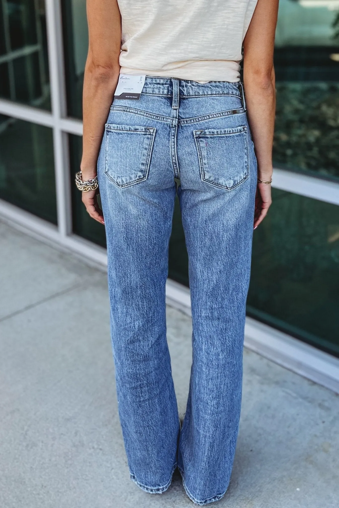 KANCAN Brooklyn Mid Rise Straight Leg Jeans