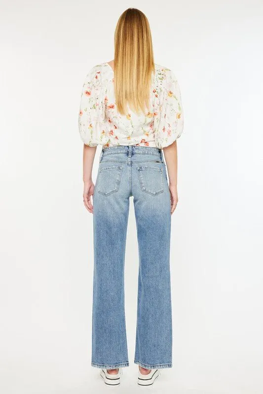 KANCAN Brooklyn Mid Rise Straight Leg Jeans