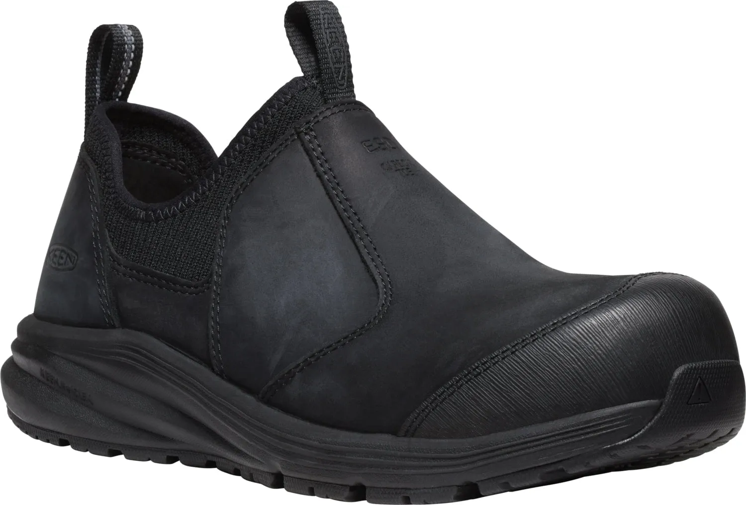 Keen Utility Mens Vista Energy Shift ESD CT Black Leather Work Shoes