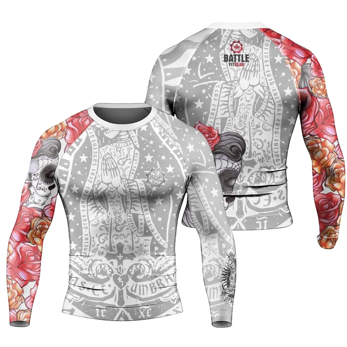 La Santa Muerte Men's Long Sleeve Rash Guard