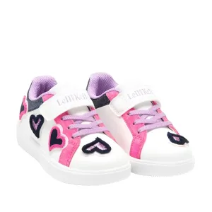 Lelli Kelly Girls Petra Trainer Bianco/Fuxia