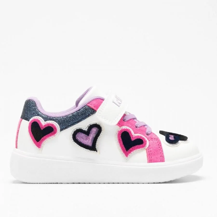 Lelli Kelly Girls Petra Trainer Bianco/Fuxia