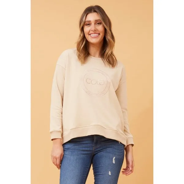 LOVELY EMBROIDERY GRAPHIC JUMPER