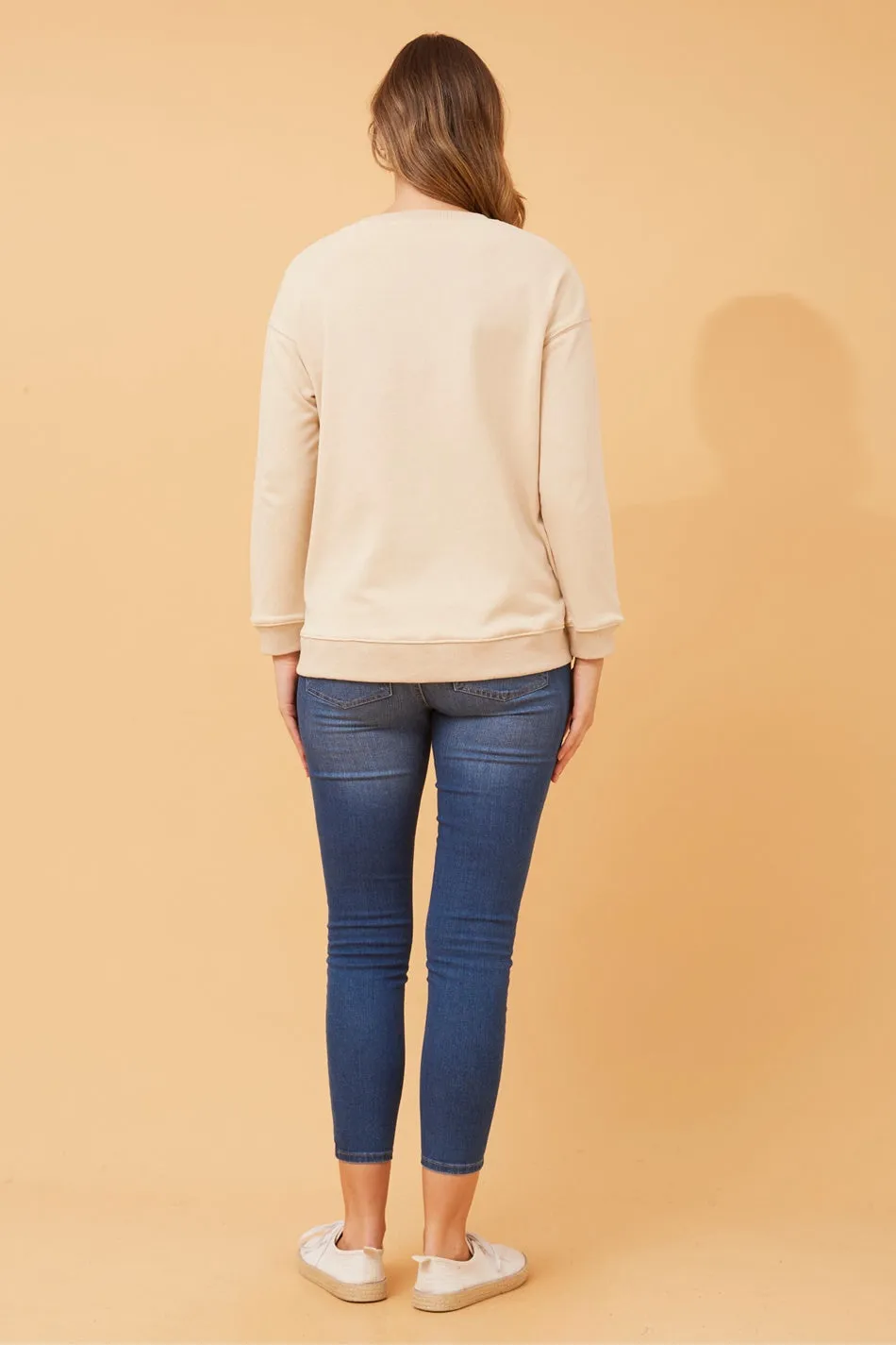 LOVELY EMBROIDERY GRAPHIC JUMPER