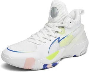 Men's Basketball Shoes Mesh Breathable Wear-Resistant Shock-Absorbing Soft Soled Sports Training Boots