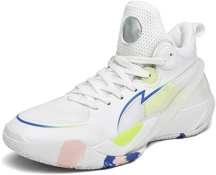 Men's Basketball Shoes Mesh Breathable Wear-Resistant Shock-Absorbing Soft Soled Sports Training Boots