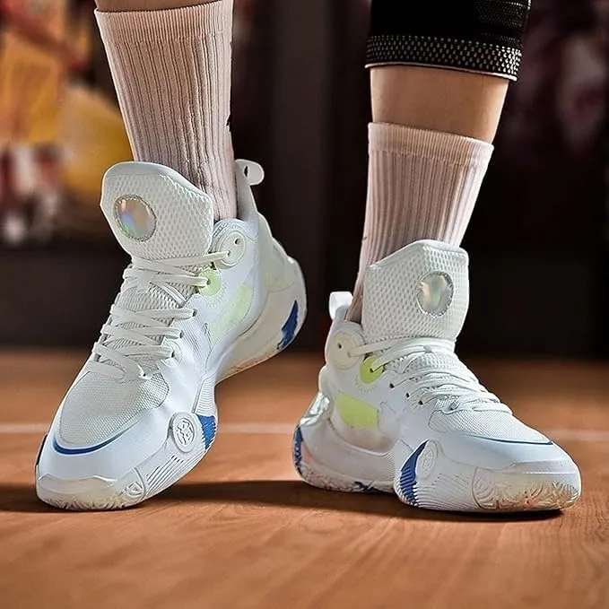 Men's Basketball Shoes Mesh Breathable Wear-Resistant Shock-Absorbing Soft Soled Sports Training Boots